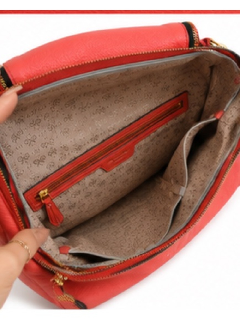 NEW $1400 Anya Hindmarch leather large Coral Crossbody Bag meswith Tassel Detail - Picture 4 of 12